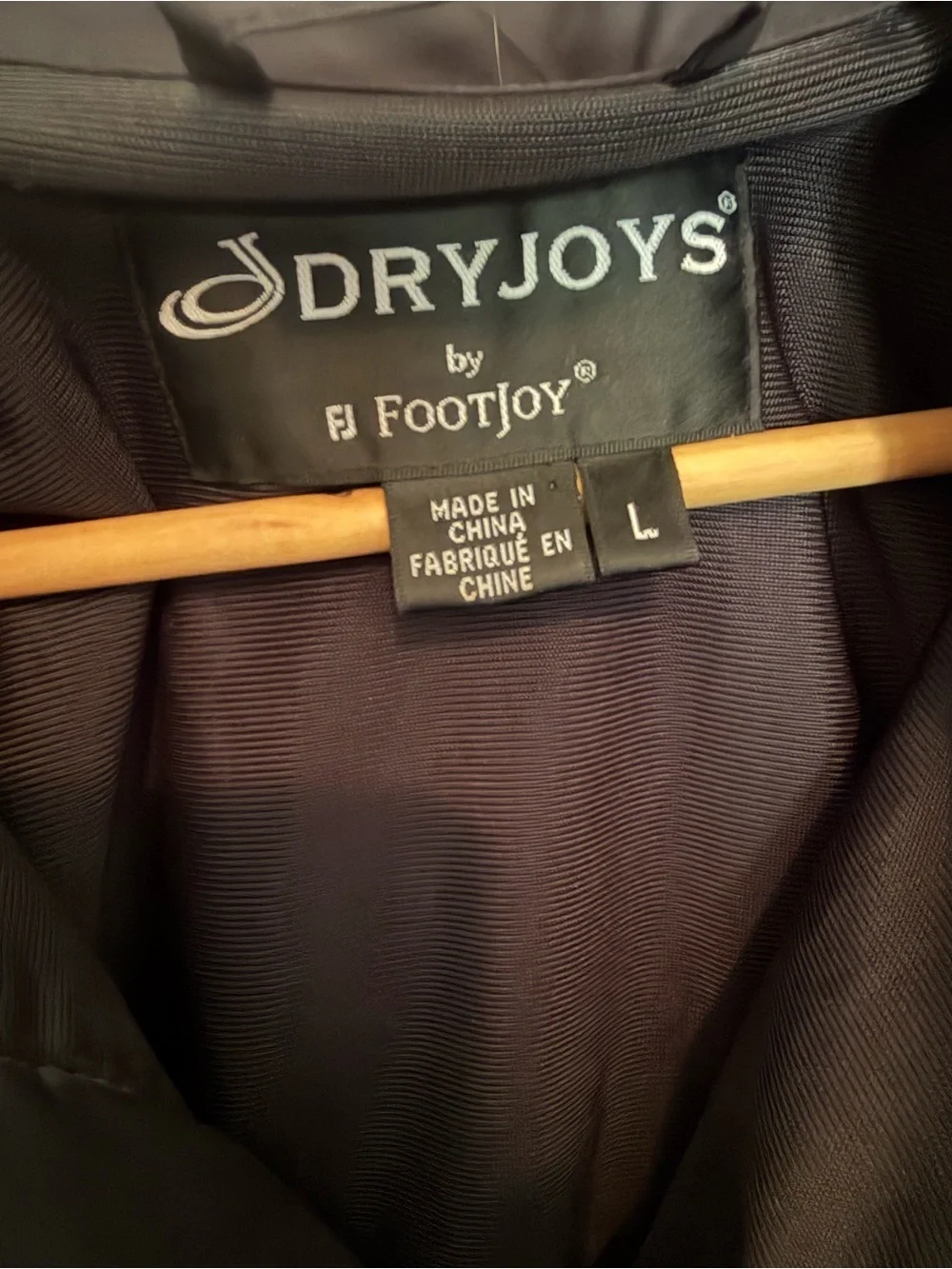 FootJoy DryJoys navy blue short sleeve golf windbreaker shirt men’s L